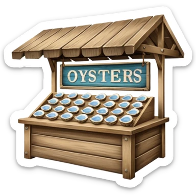 oyster stand sticker