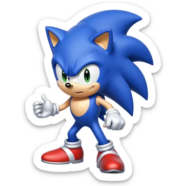 Sonic qui court  sticker