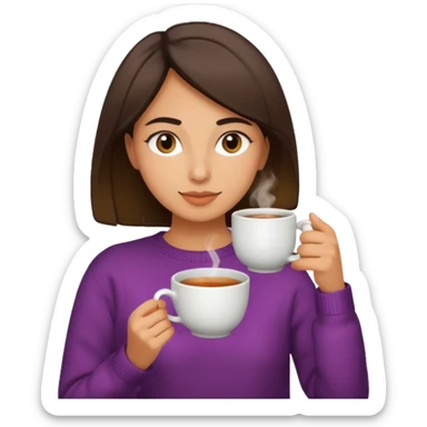 🧘🏼‍♀️🍵😌 sticker