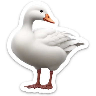 Goose blowing kisses  sticker