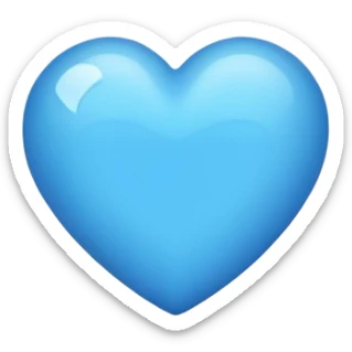 Blue heart sticker