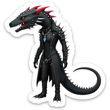 Punk’ish Edgy Badass Dark Gothic Salandit-Aurorus-Amaura-Hybrid-Creature (full body) sticker