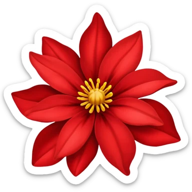 Flor de nochebuena sticker