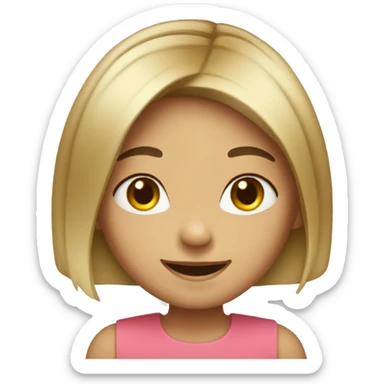 BOB CUT GIRL SMILE sticker