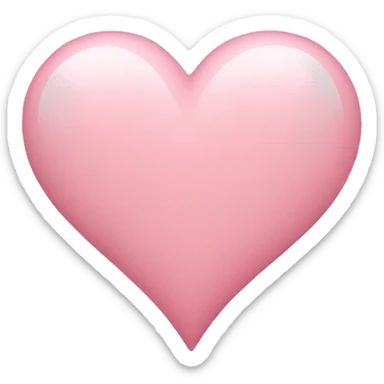 Light pink heart sticker