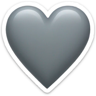 gray heart sticker