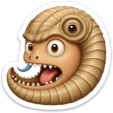 dune scarry only mouth sand worm sticker