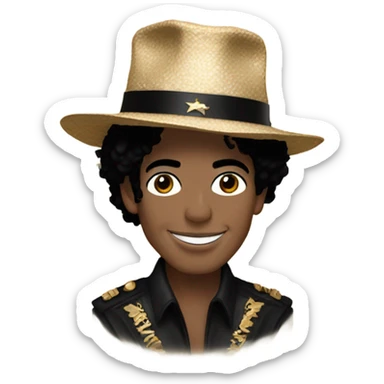 Michael Jackson wearing a gutra and eqal  sticker