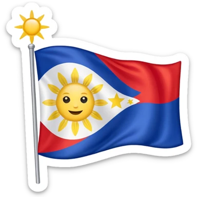 Filipino flag sticker