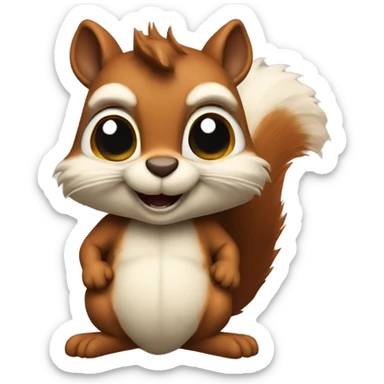 I’ve been a nasty squirrel sticker