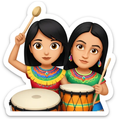 Festive Drummer sticker