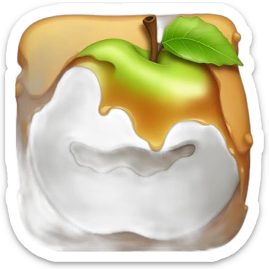 Melting apple ios sticker