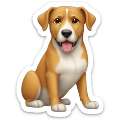 Hund mit katze daneben sticker