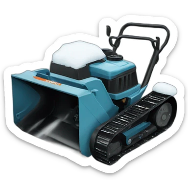 snow blower sticker