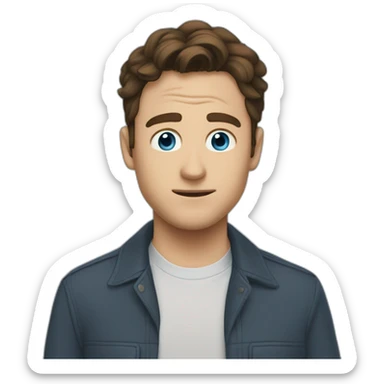 Tobey mcguire yeux bleu sticker