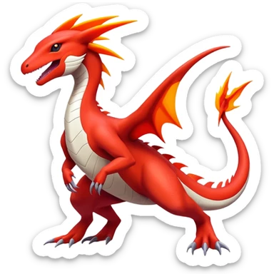 Latias-Salandit-Koraidon-Fakémon-hybrid-creature (full body)  sticker