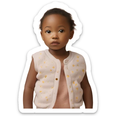 Emile et Ida newborn girl vest sticker