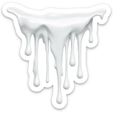  white drips sticker