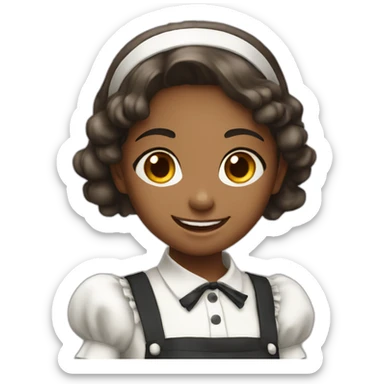 girl maid smile  young sticker