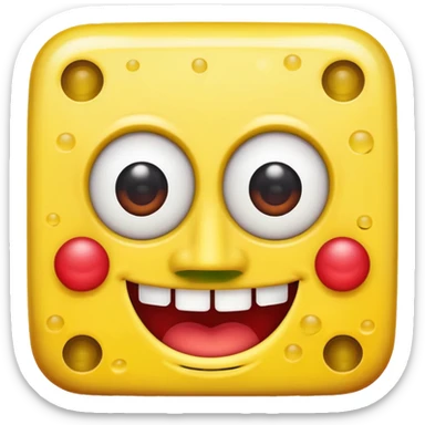 I want SpongeBob in red only  sticker