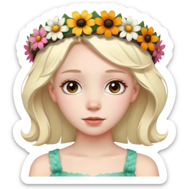 Envy - feeling of discontent at another's advantages or possessions - young plain girl looking sideways at a very pretty black girl  sticker