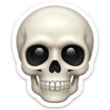 Skull emoji iOS sticker