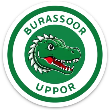 Green,white color Bursaspor turkish football club logo sticker