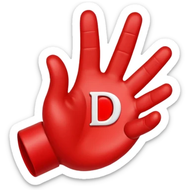 I want hand heart inside it d to be there sticker