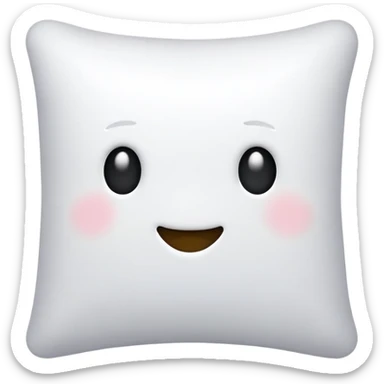 fluffy pillow sticker
