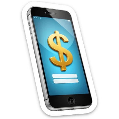 can you make a phone with an app on the screen that has a money sign sticker