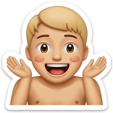 Crying laughing pooing myself  sticker