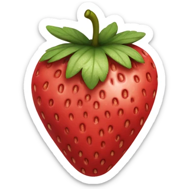 Strawberry sticker
