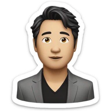 Celine Song Director Asian alone head sticker