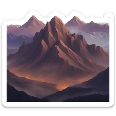 ACOTAR mountains sticker