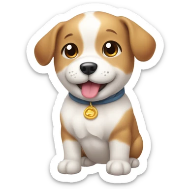 Korea's cute baby doggaebi smiling brightly sticker