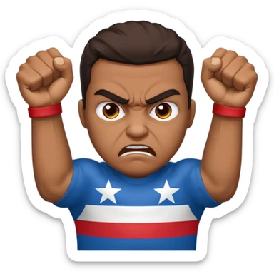 Angry Puerto Rican  sticker