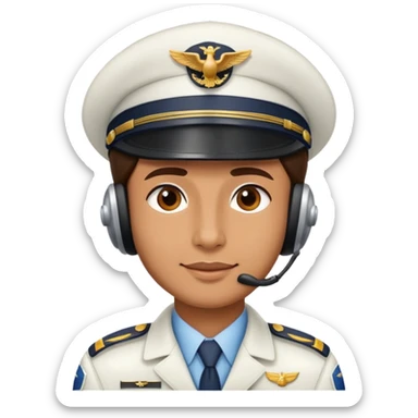 Airplane pilot sticker