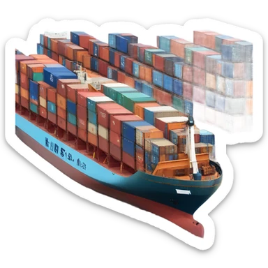cargo ship sticker