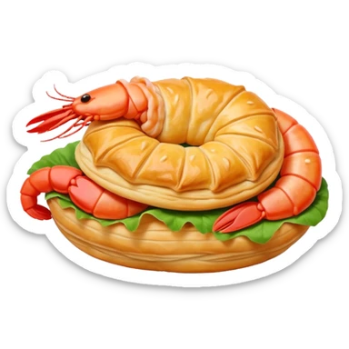 Un choux à la crevette sticker