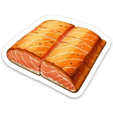 Salmone al forno sticker