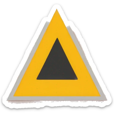 yellow triangle and yellow star red back Tigray flag  sticker