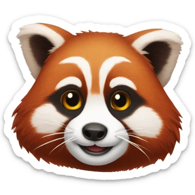 Red panda sticker