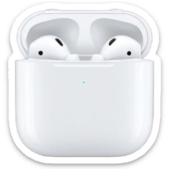 Air Pods maroon color sticker