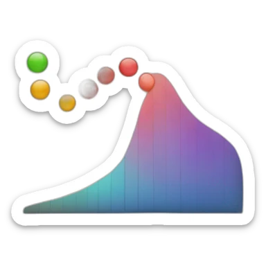  trend curves statistic sticker