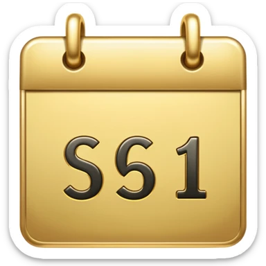 calendar emoji with $61 instead of days sticker