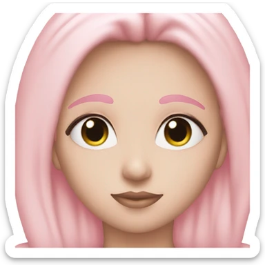 GC, pastel pink, aesthetic, glossy sticker