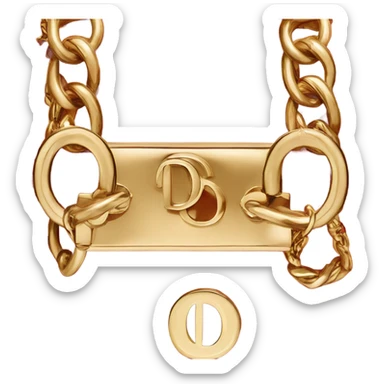 Red dior bag sticker