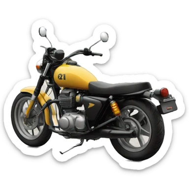 bullet bike with KL11BR7374 registration mark sticker