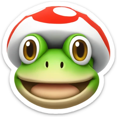 toad super mario bros sticker
