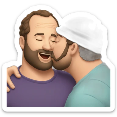 tom segura kissing bert kreischer sticker